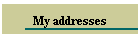My addresses